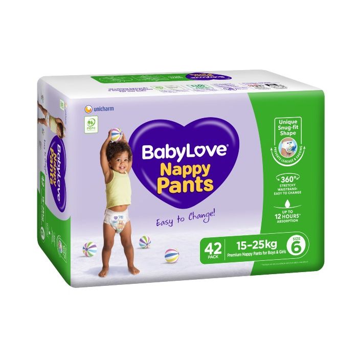 Babylove Nappy Pants Junior 2 x 42's Cleaning Products Melbourne