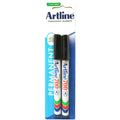 ArtLine Permanent Marker 0.7mm Bullet Nib Black 2-Pack