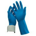 Oates Rubber Gloves Flock Lined (Blue Variants)