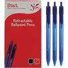 1.0MM BALLPOINT RETRACTABLE MEDIUM BLUE (BOX OF 12)