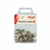 DRAWING PINS THUMB TACKS PACK 100 SILVER
