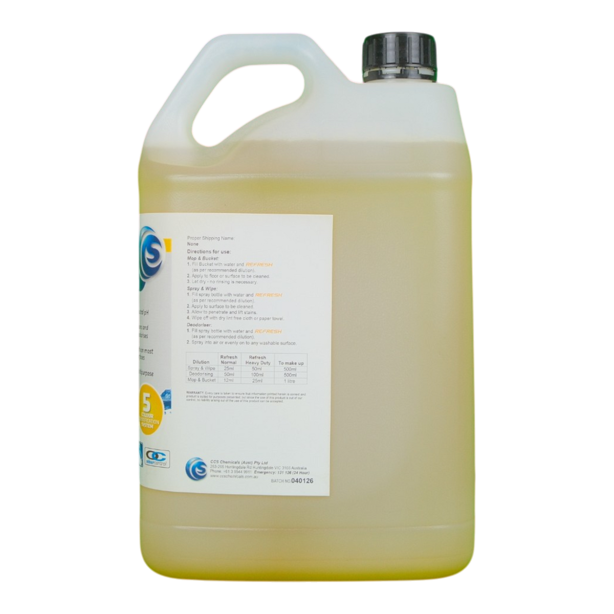 CCS Refresh Lemon | Reodorant Cleaner & Air Freshener | CCS Chemicals ...