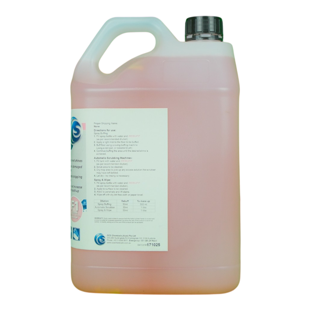 CCS Rebuff Spray Buff Solution | Floor Polish Maintenance | CCS ...