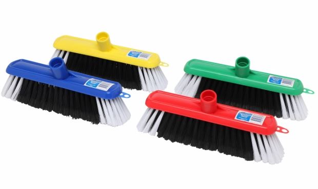 EDCO Economy Household Broom With Handle - Assorted Colours