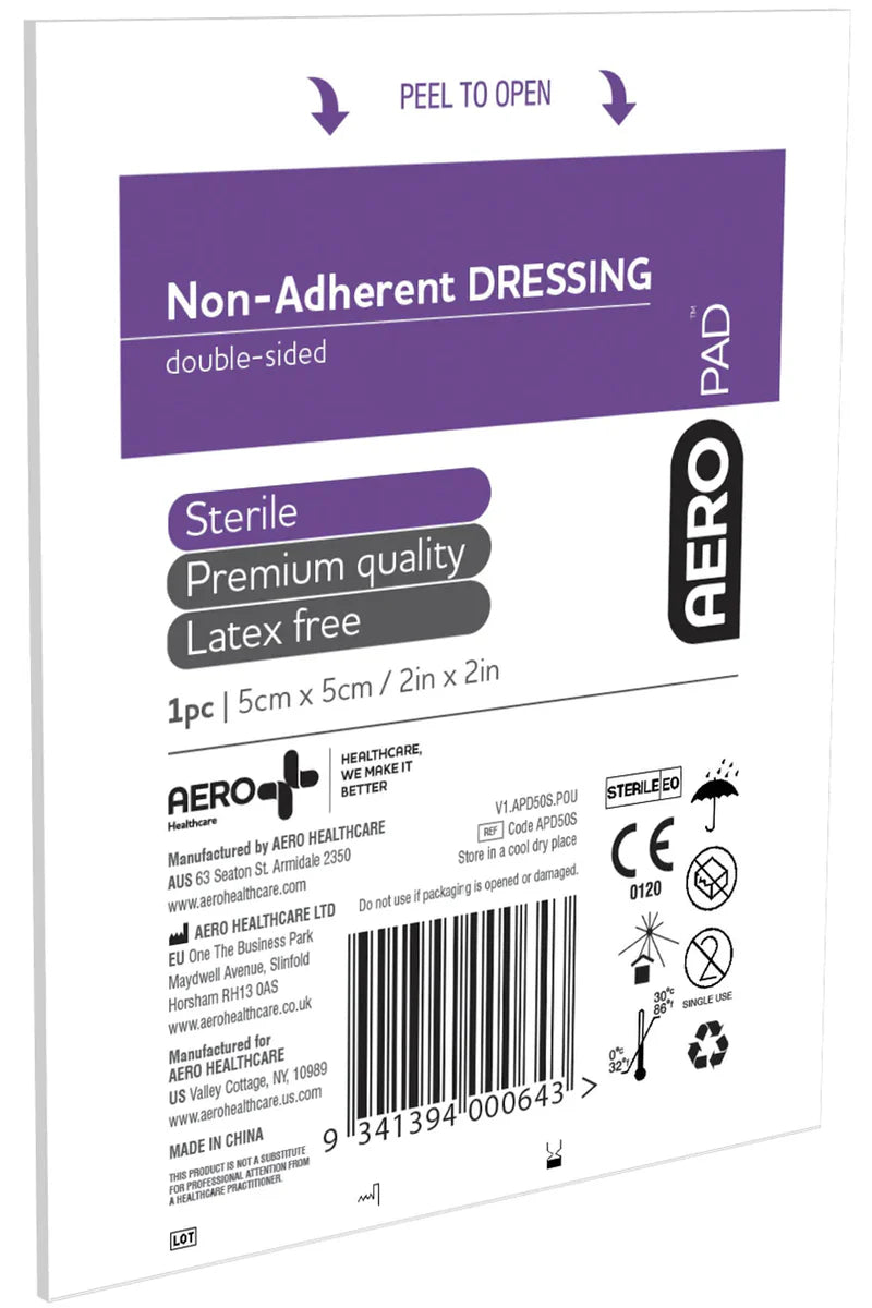 AeroPad Non-Adherent Dressing 5cm x 5cm