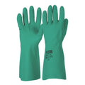 Paramount Safety 33cm Green Nitrile Gloves – XL (Size 9)