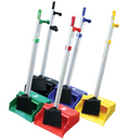 LOBBY LONG HANDLE DUST PAN- ASSORTED COLOURS
