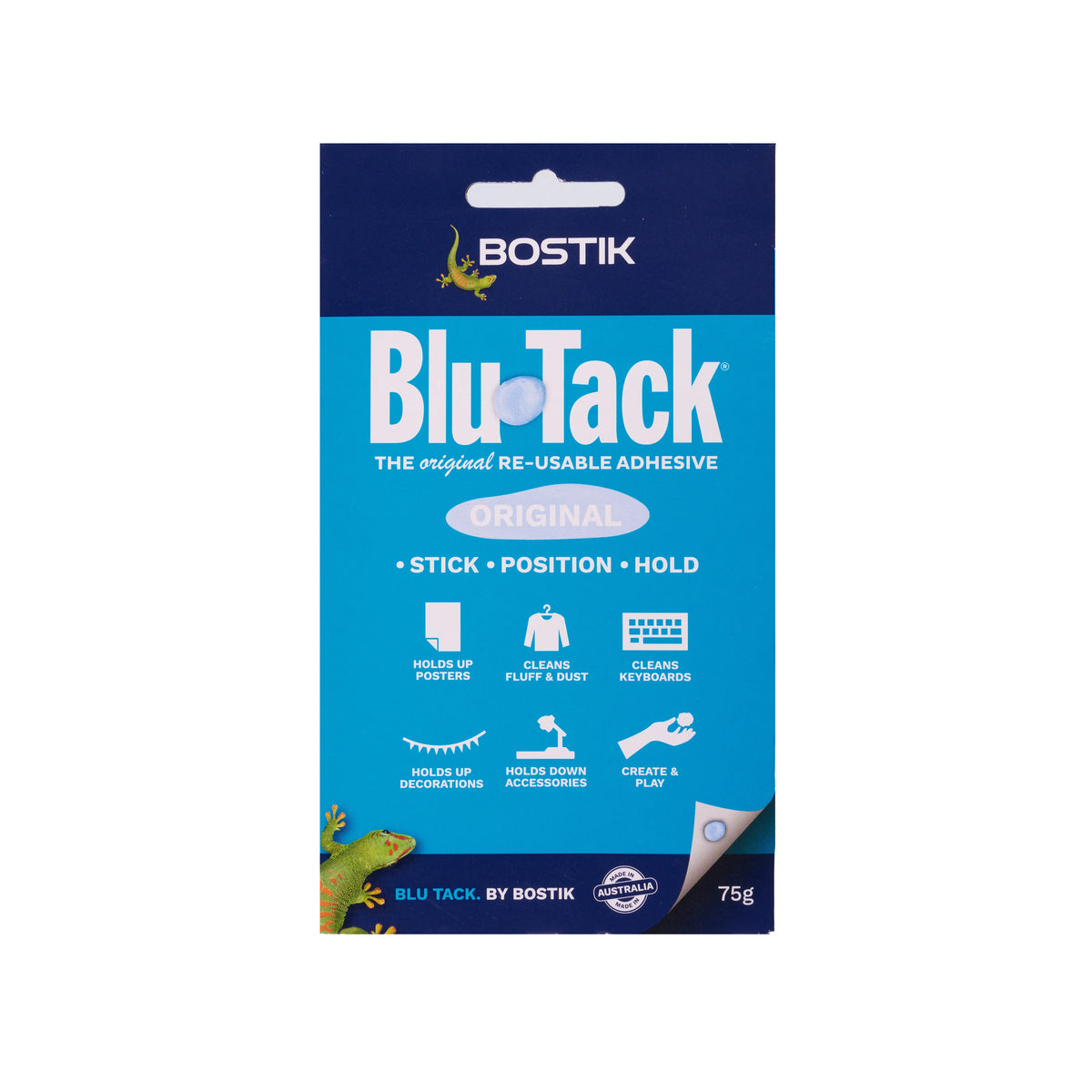 BOSTIK Blu Tack 75g Reusable Adhesive