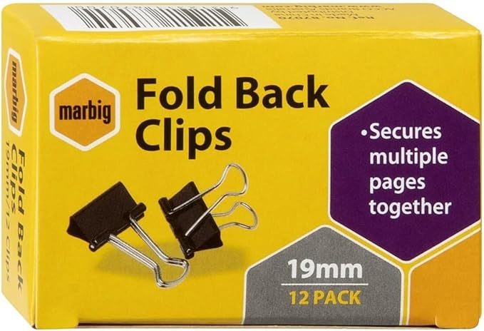 Marbig Fold Back Clips