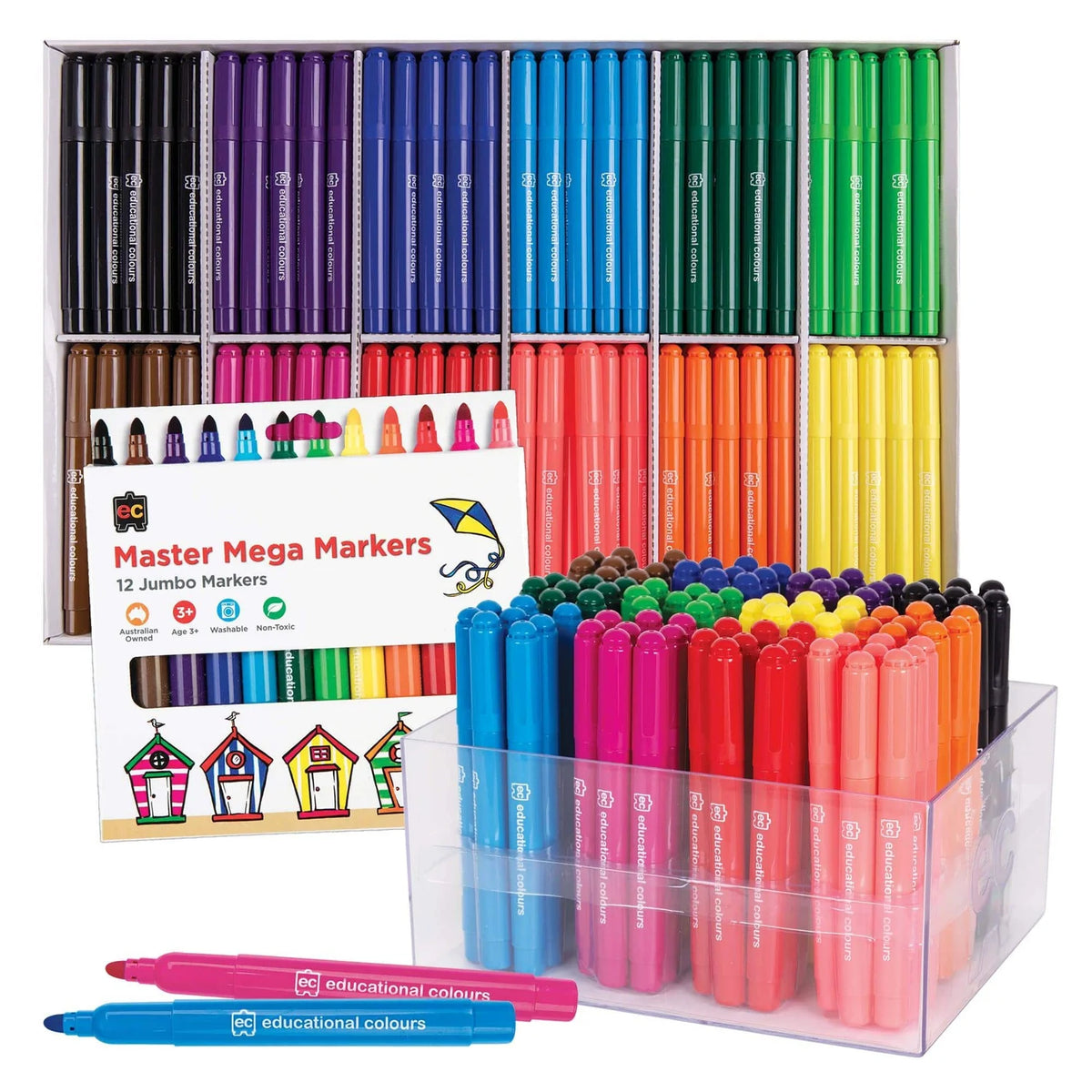 EC Master Mega Markers - Coloured