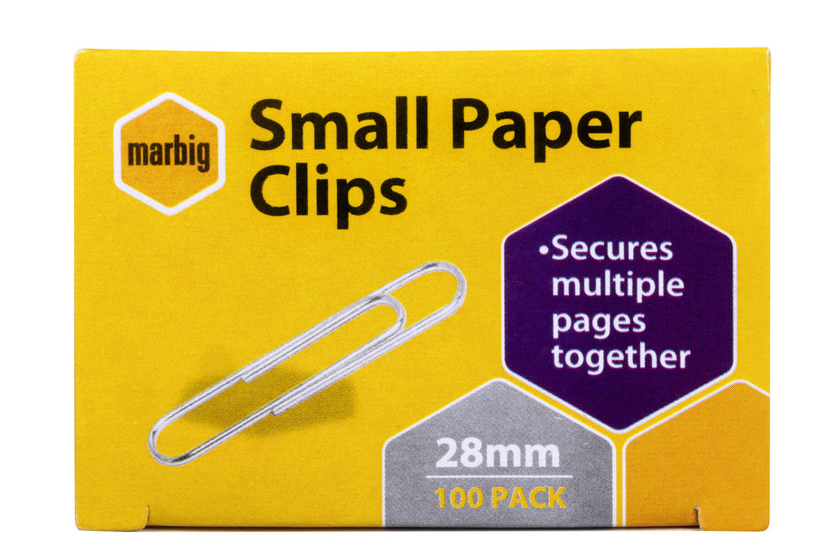 Marbig Paper Clips Box of 100