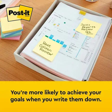 Post-it Canary Yellow Coloured Super Sticky Notes