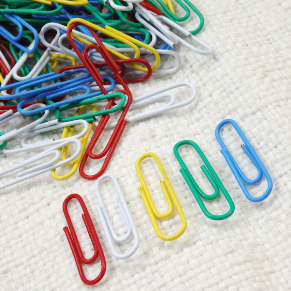 Stat Paper Clips 28mm Small Multi Colour Pack of 100