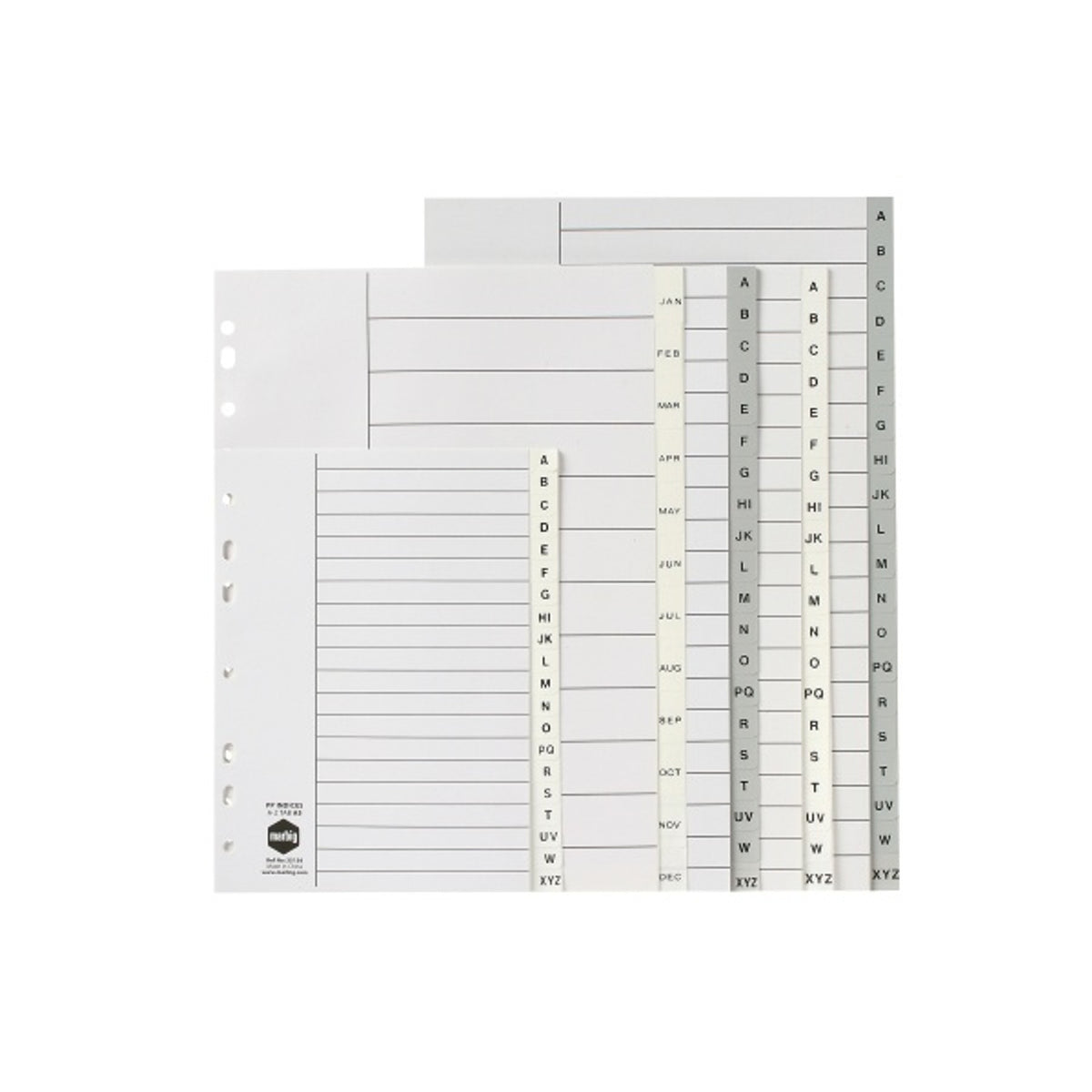 Marbig A4 A-Z Divider Tab Grey