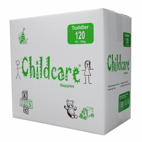 CHILDCARE TODDLER/LARGE NAPPIES 120/CTN