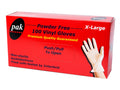 PAK POWDER FREE VINYL CLEAR GLOVES- EXTRA LARGE-CARTON