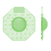 URINAL SCREENS - CUCUMBER LEMON
